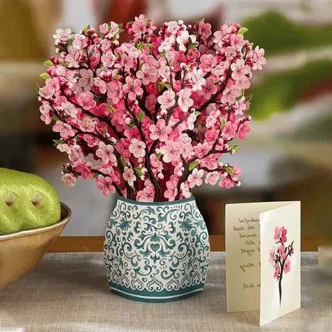 3D Paper Bouquet Card, POP Up Flower Greeting Cards